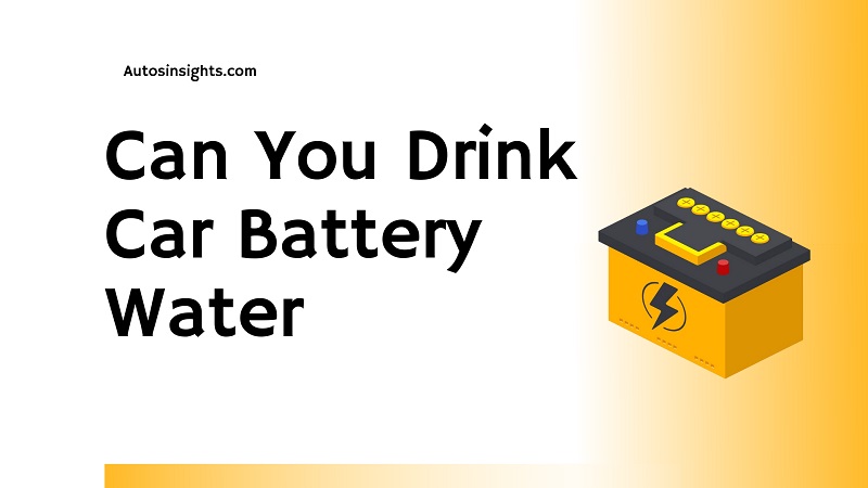 Can You Drink Car Battery Water